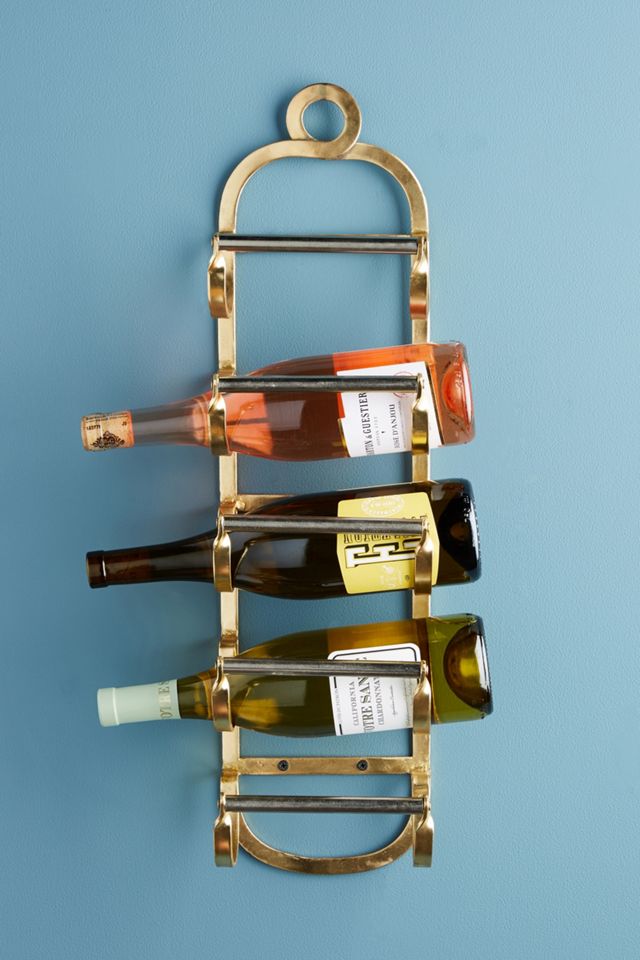Antique Brass Wine Rack #1