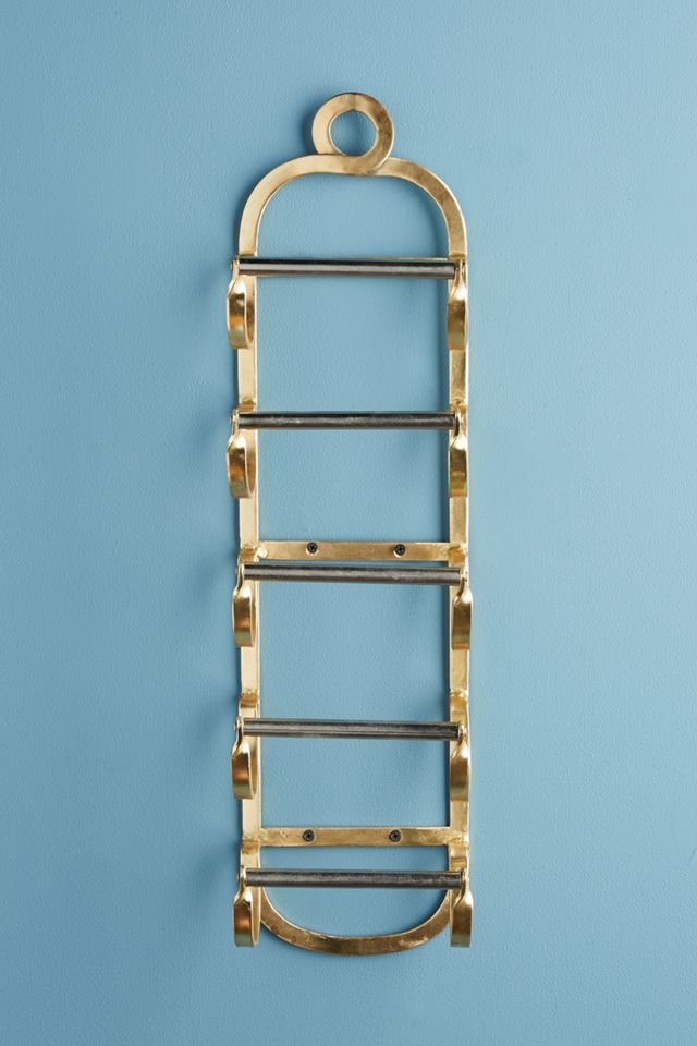 Antique Brass Wine Rack #2