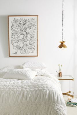 Ruched Dulcimer Duvet Cover