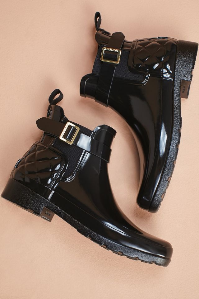 Hunter quilted chelsea store rain boots