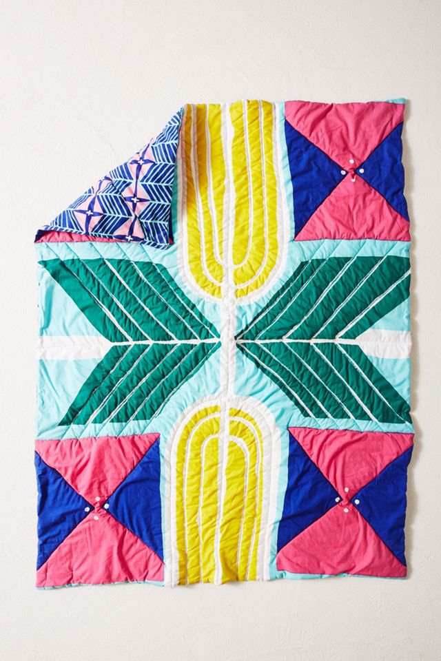Mirrored Geo Toddler Quilt #1