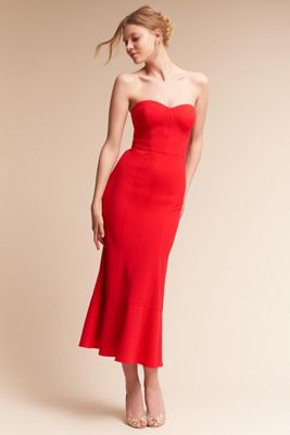 BHLDN Selma Halter-Neck Satin Maxi Dress
