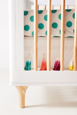Dip-Dyed Tassels Crib Skirt