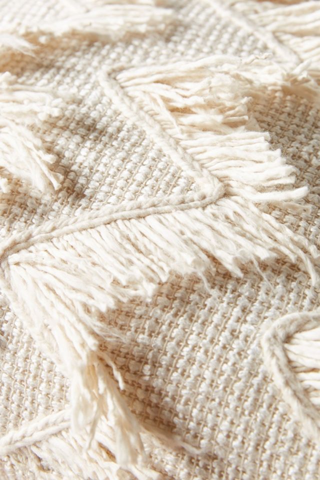 Fringed Chevron Pillow #2