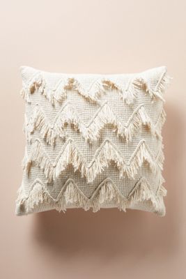Fringed Chevron Pillow