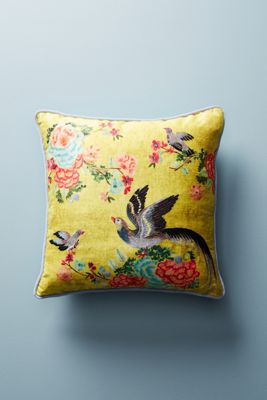 Embellished Birds Pillow