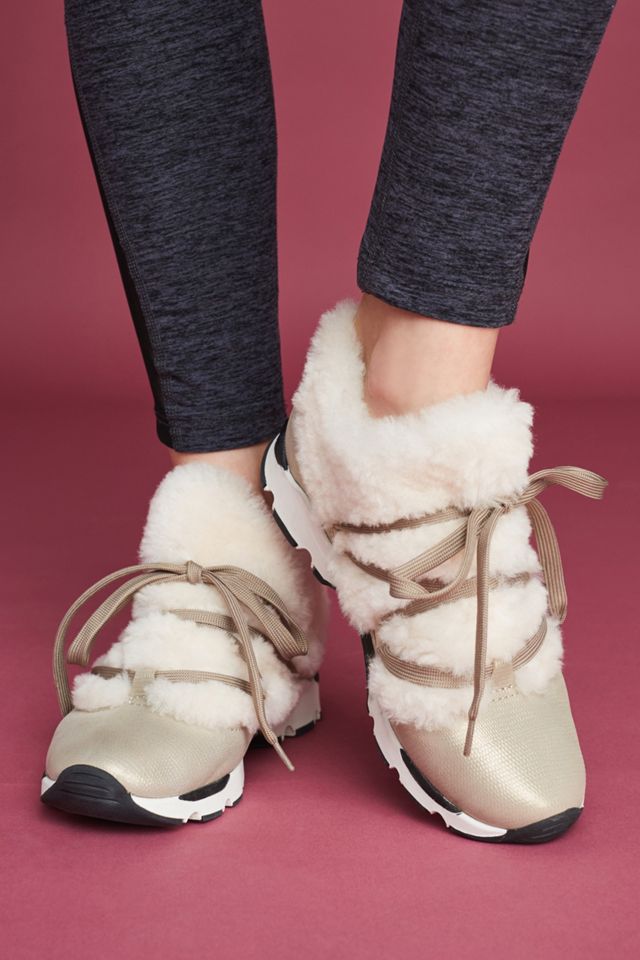 All Black Furry Sneakers #1