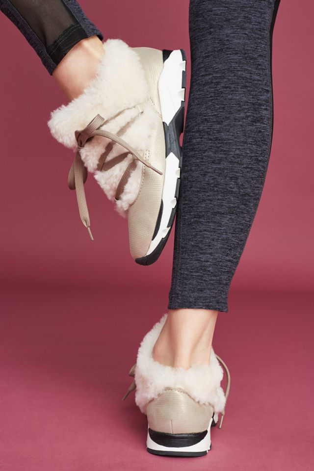 All Black Furry Sneakers #3