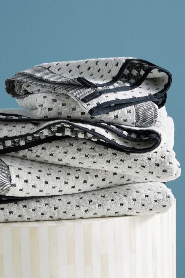 Dotted Jacquard Towel Collection #1