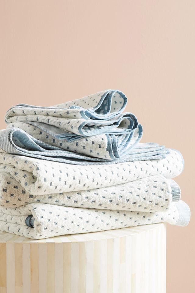 Dotted Jacquard Towel Collection #1
