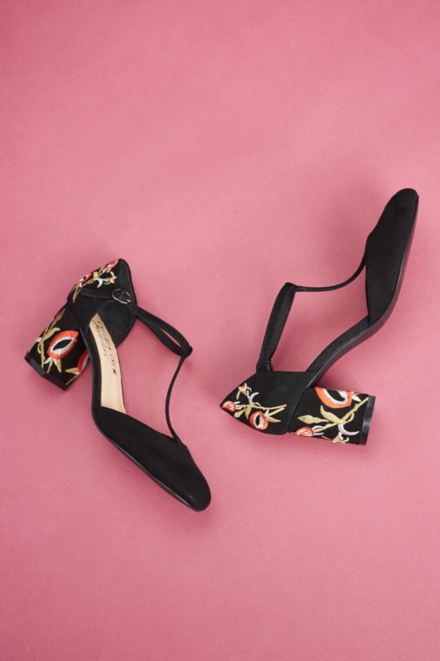 Chelsea Crew Embroidered Frenchie Heels #4