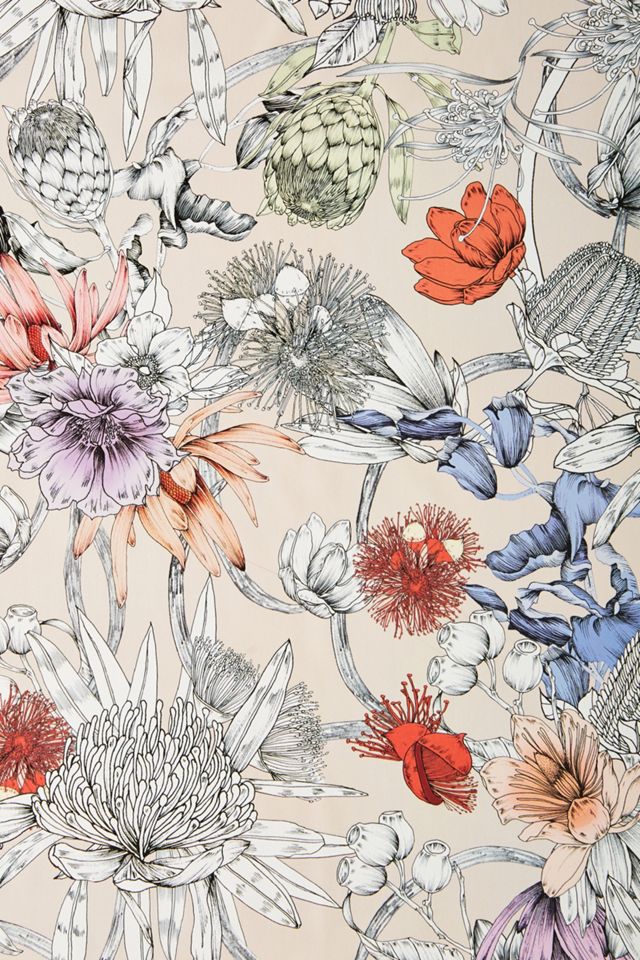 Anthropologie Sketched Songbird Wallpaper #2