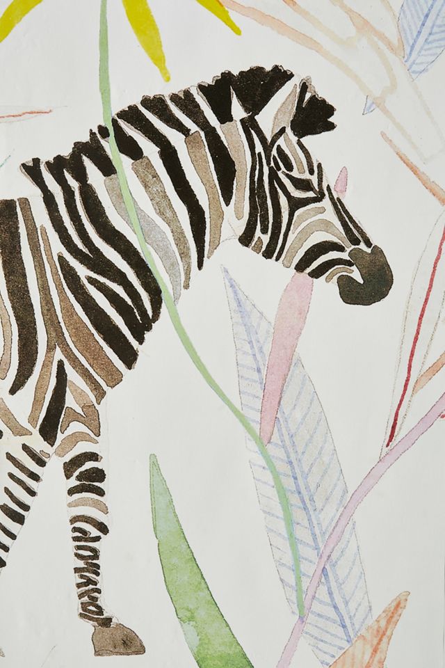 Zebras, Cheetahs & Cockatoos Mural #3