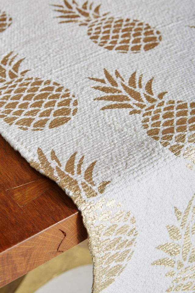 Golden Pineapple Table Runner #1