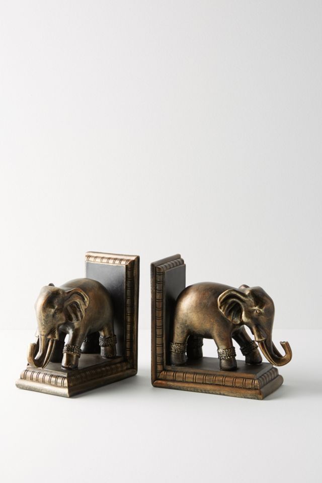 Elephant Bookends #1