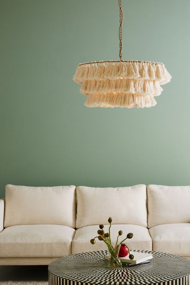 Anthropologie tassel store chandelier