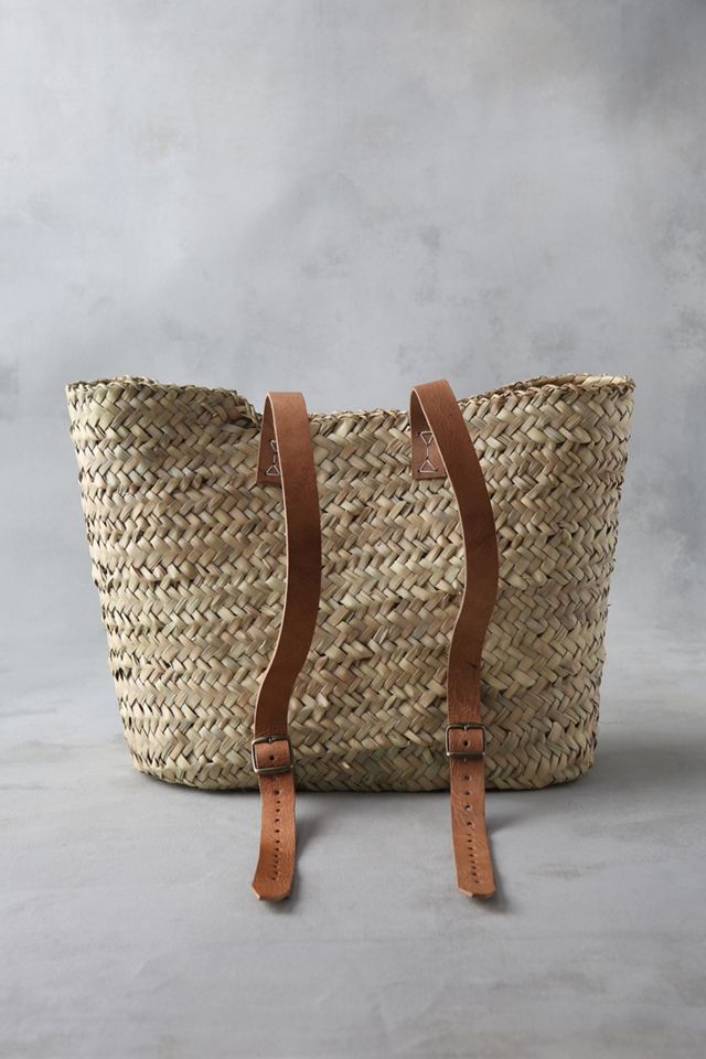 Leather Handle Market Backpack #3