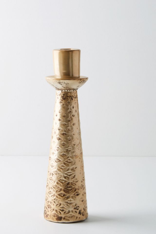 Embossed Ceramic Taper Holder #1