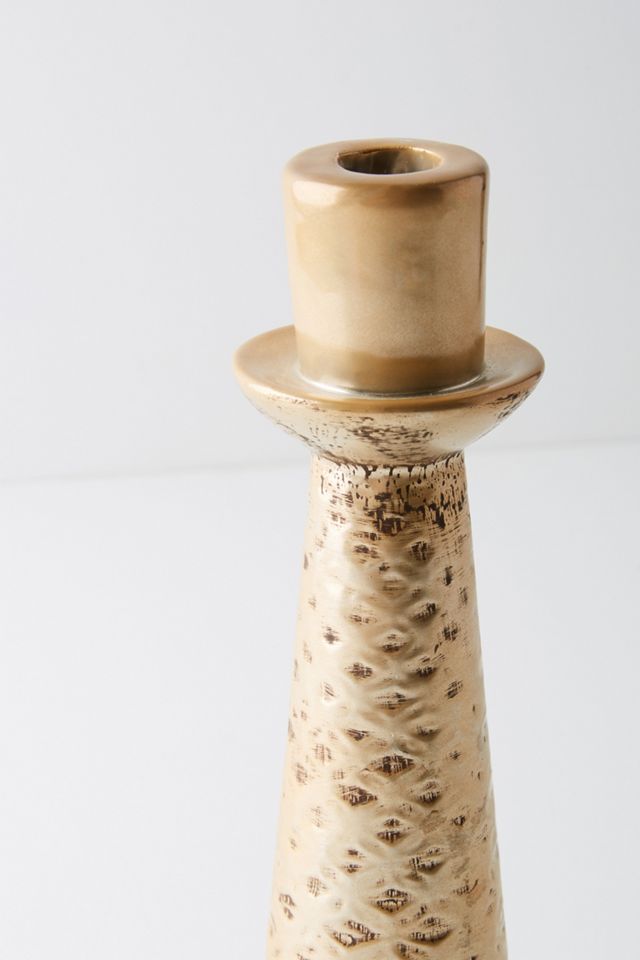 Embossed Ceramic Taper Holder #2