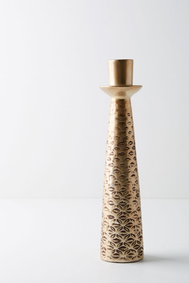 Embossed Ceramic Taper Holder #3