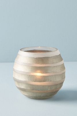 Shimmered Stripe Votive