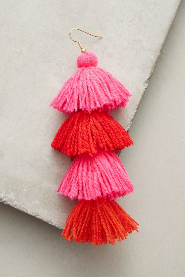 Berry Ombre Drop Earrings #1