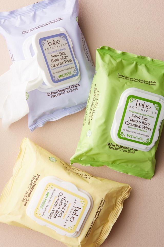 Babo Botanicals 3-In-1 Face, Hands & Body Cleansing Wipes #1