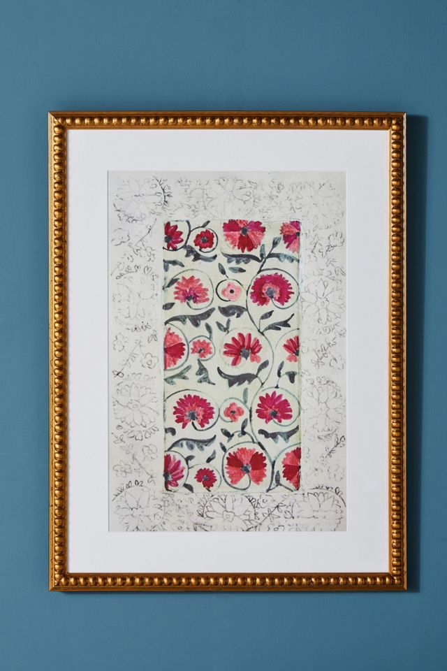 Suzani Pink Wall Art #1
