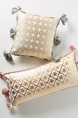 Gilded Lattice Pillow