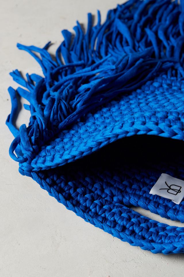 Cobalt Fringe Mini Clutch #2