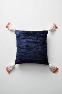 Tasseled Velvet Pillow