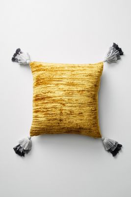 Tasseled Velvet Pillow