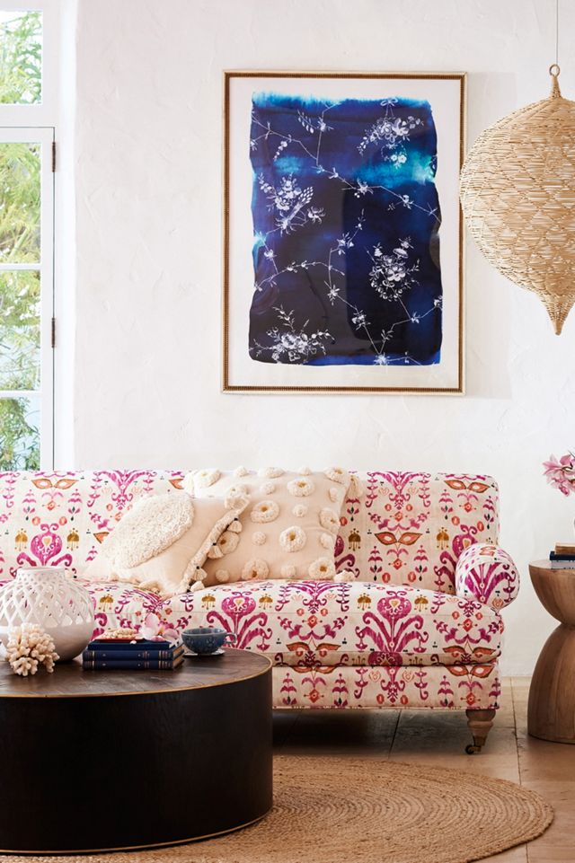 Blue And White Floral Wall Art #3