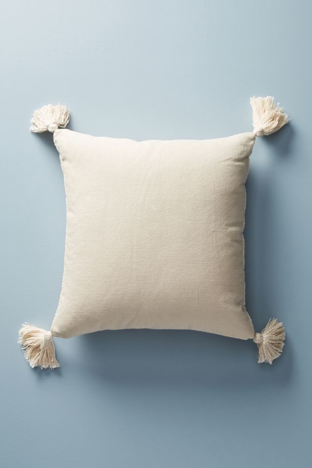 Embroidered Rue Pillow #1