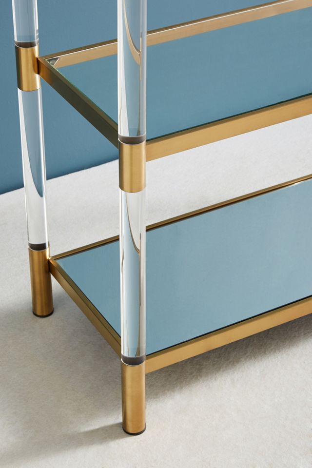 Oscarine Lucite Mirrored Bookshelf #2