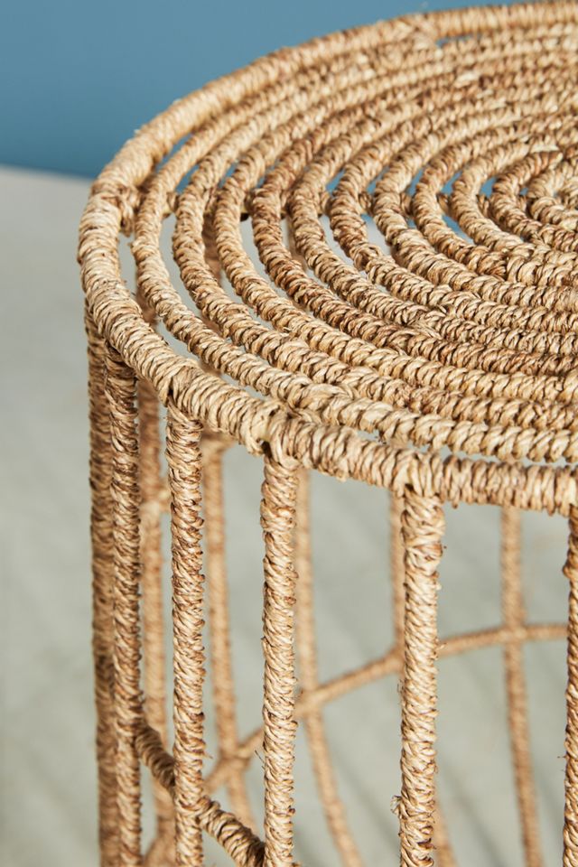 Jute Basket Side Table #1