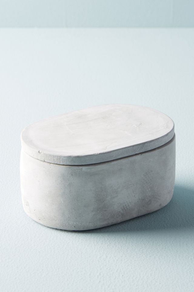 Sedra Cement Bathroom Canister