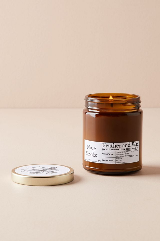 Amber Mason Jar Candle #1