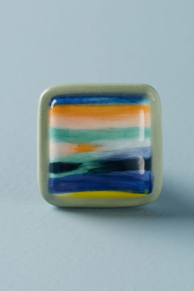 Painted Stripes Knob #2