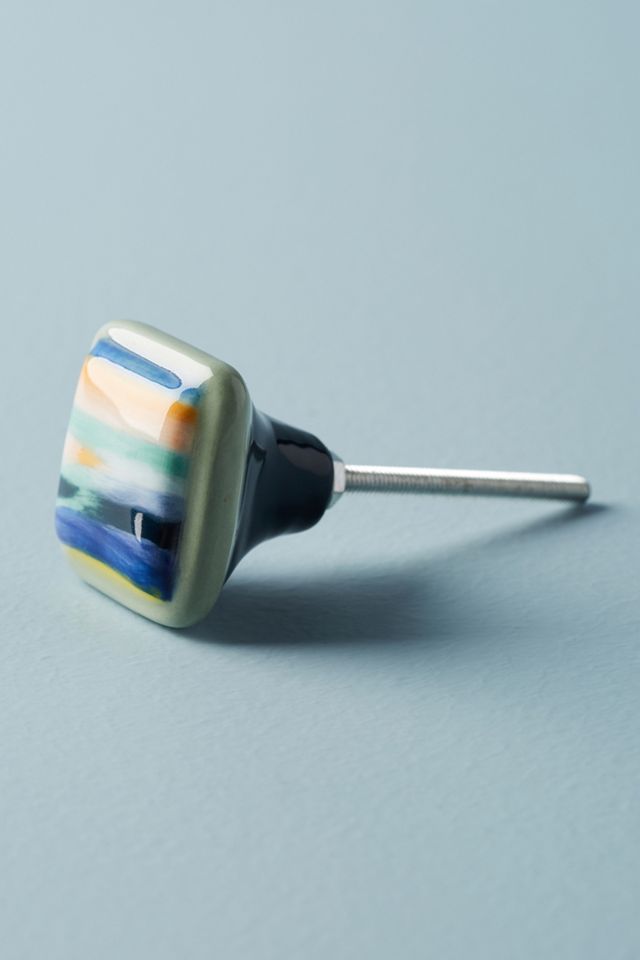 Painted Stripes Knob #1