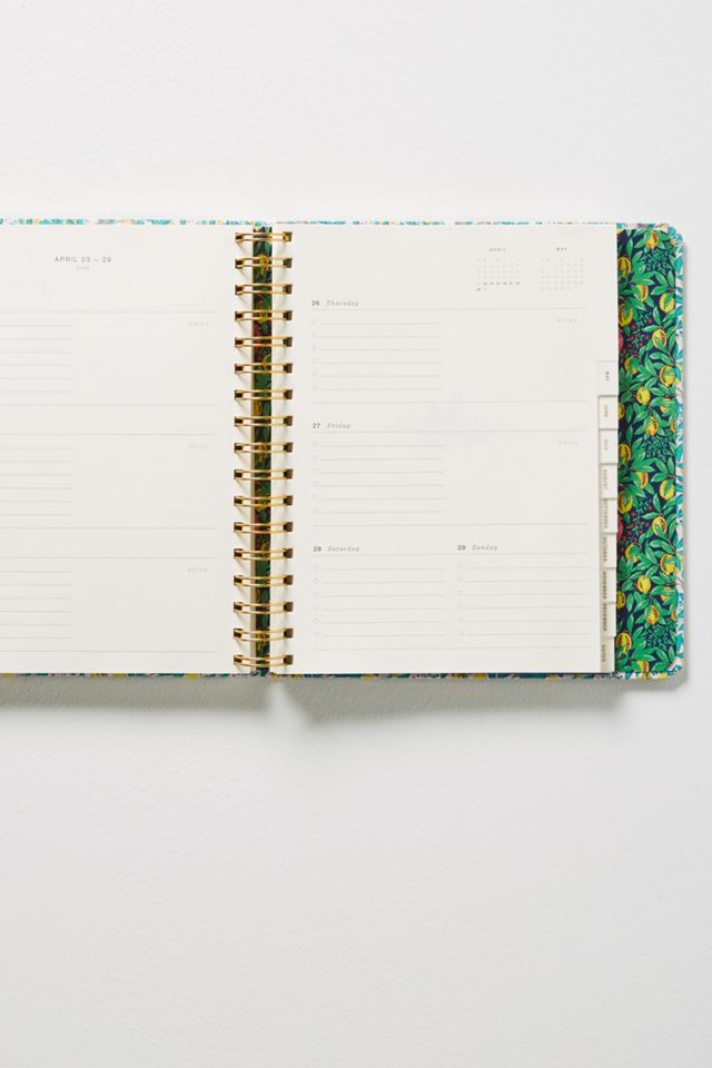 Liberty for Anthropologie Peacock Orchid 2017-2018 Planner #3