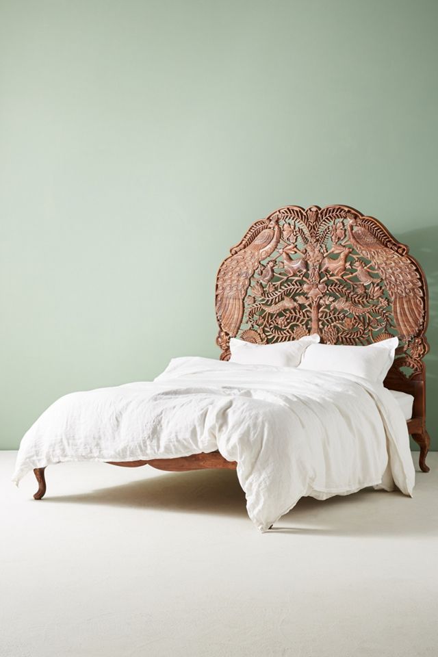 Handcarved Woodland Bed #1