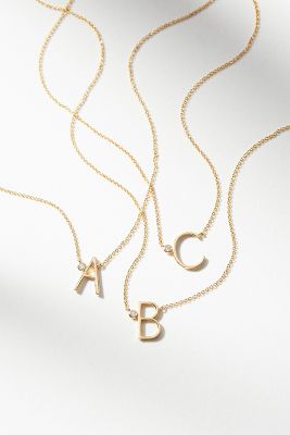 Anthropology on sale initial necklace