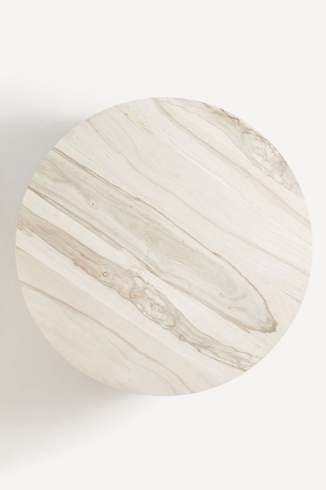 Anthropologie swirled deals drum coffee table