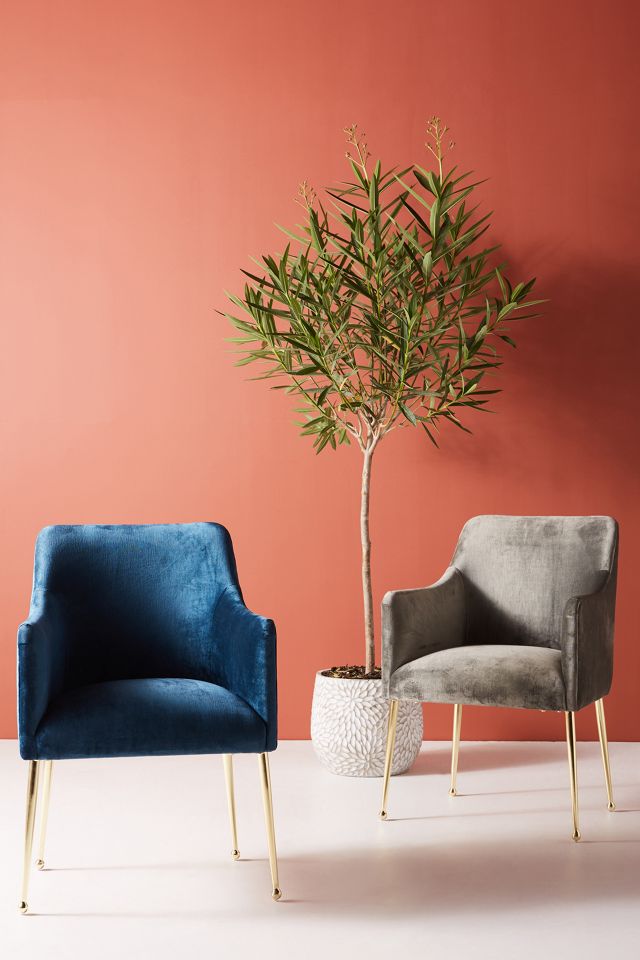 Slub Velvet Elowen Armchair #6