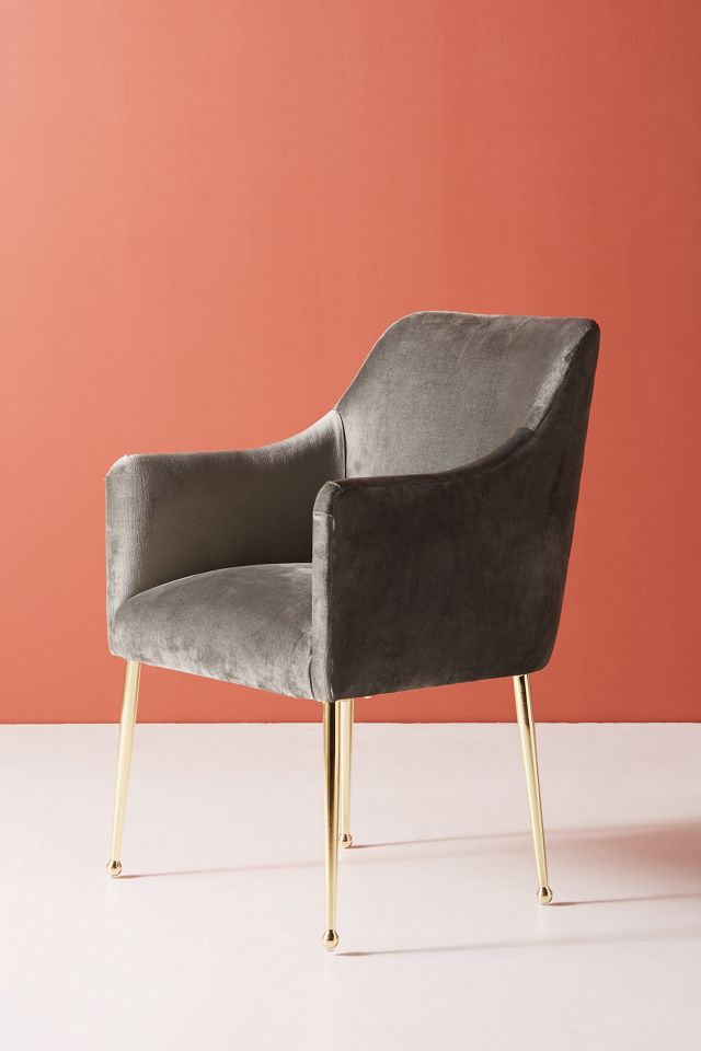 Slub Velvet Elowen Armchair #1