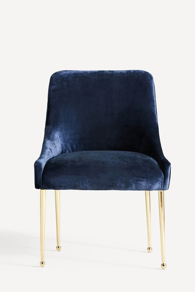 Anthropologie velvet online chair