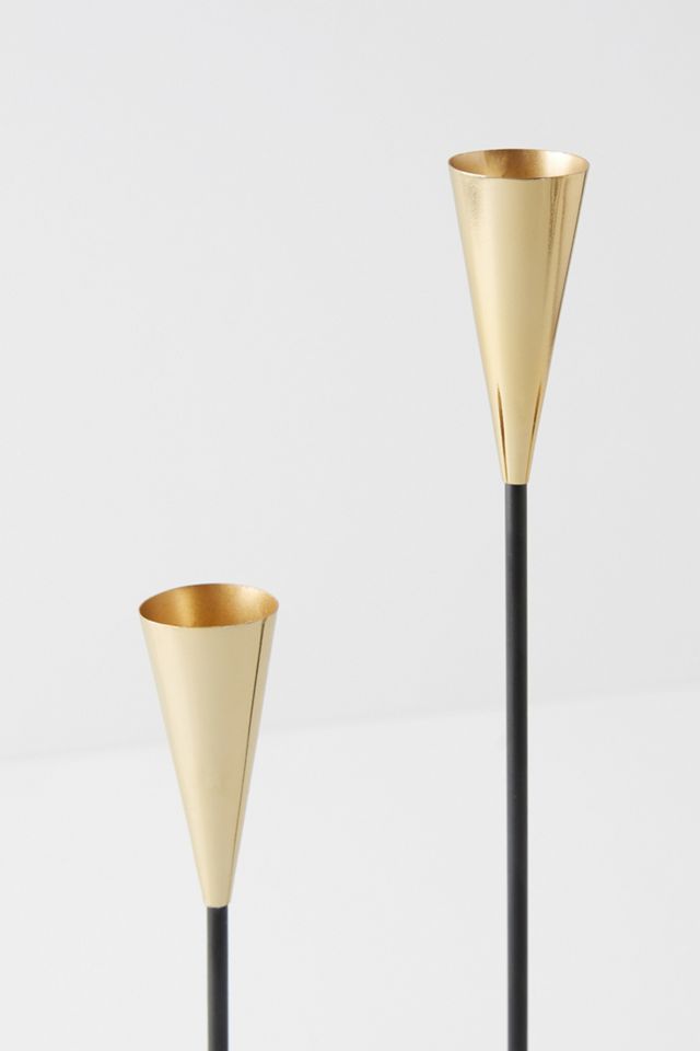 Glinted Cone Candelabra #2