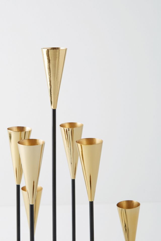 Glinted Cone Candelabra #4