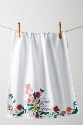 Home Is Where Your Garden Grows Dish Towel